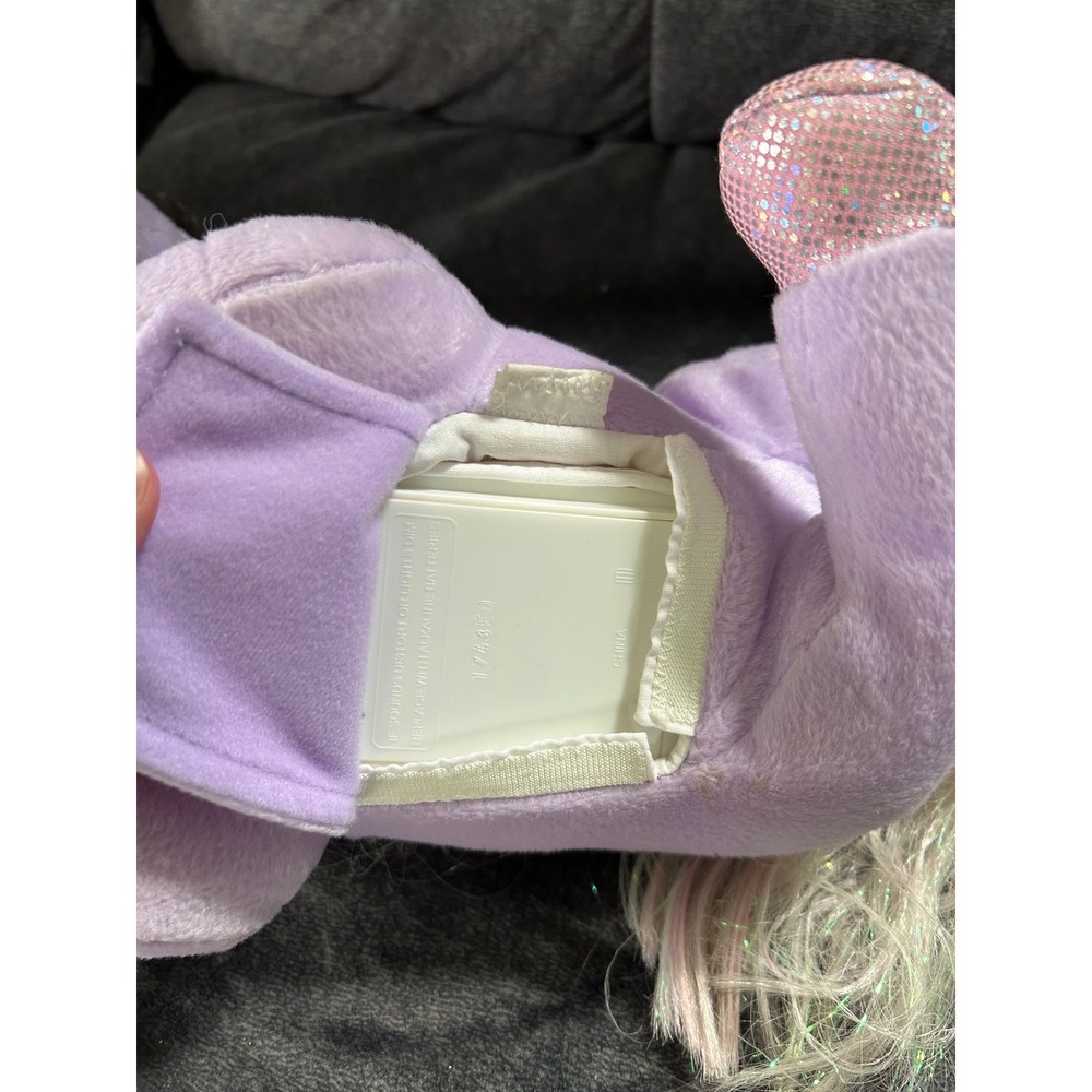 Barbie Mattel 2002 Unicorn Plush Lavender Light Up Horn Vintage B2832 Toy works - Picture 6 of 6